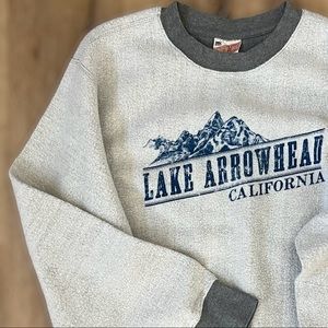 Unisex Lake Arrowhead California MV Sport Pro Weave Crewneck Sweatshirt